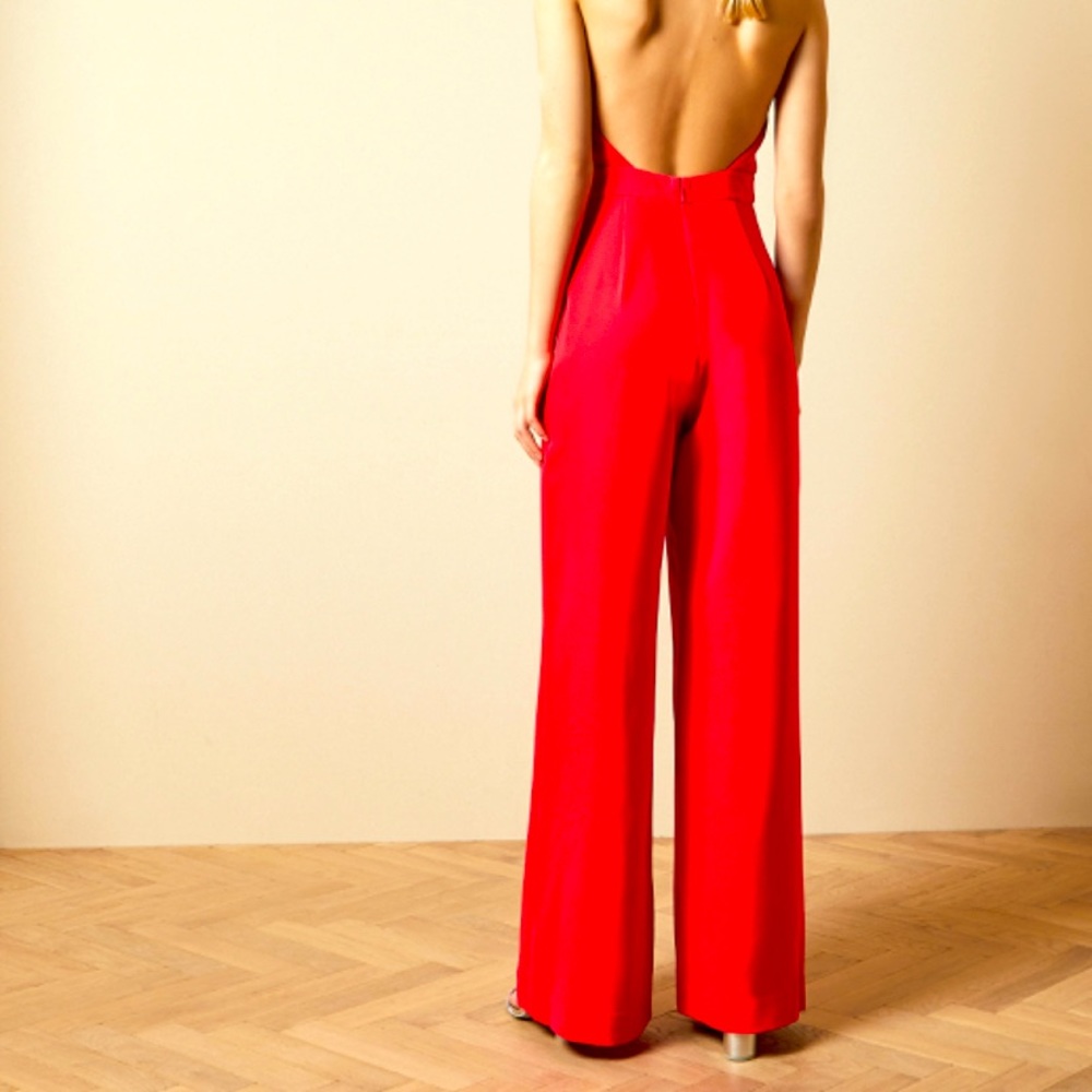 Ted baker halter neck wide leg jumpsuit